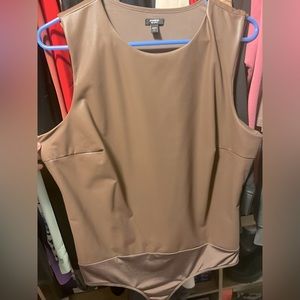 Express Faux leather body suits. Brown one is brand new.  Size XL $35 each.